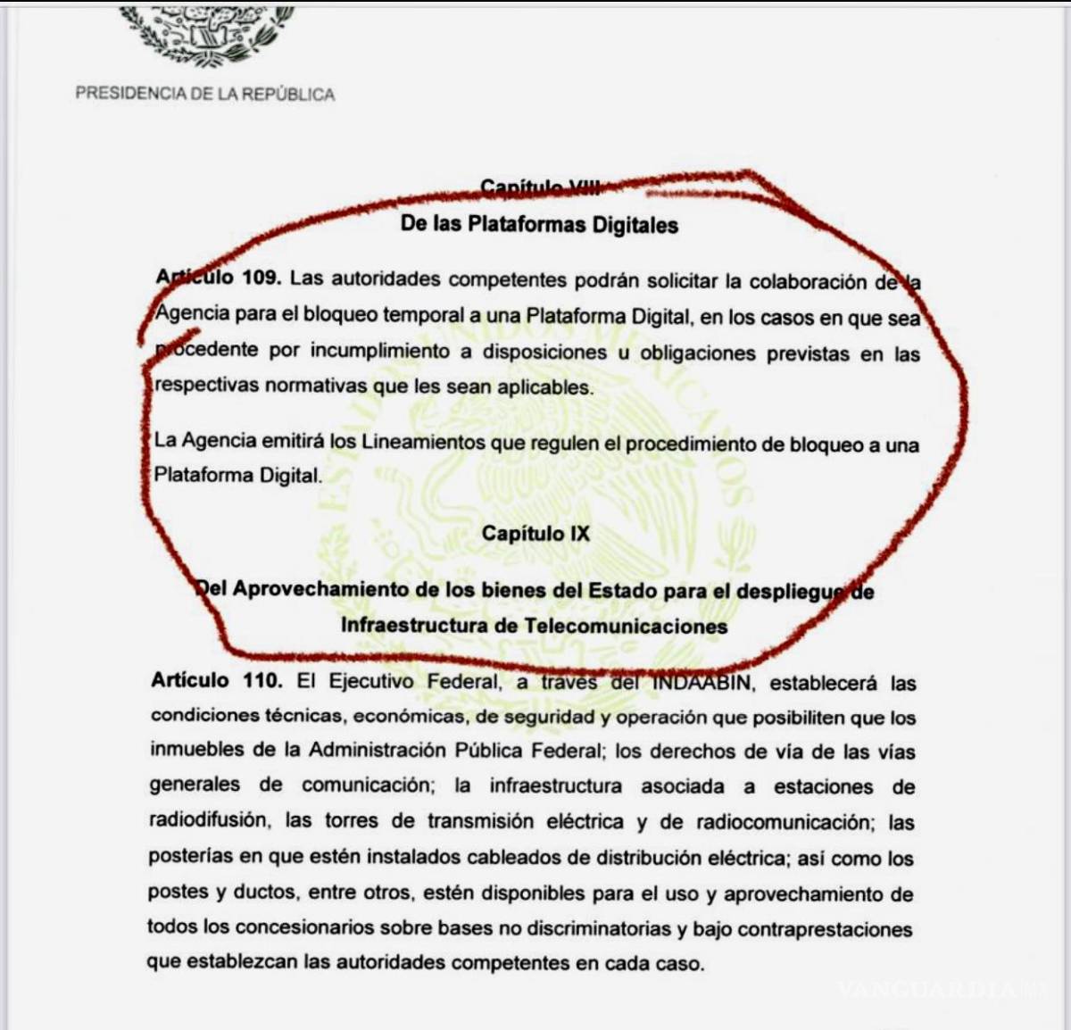 $!Esta es la polémica iniciativa de Ley enviada por la presidenta Sheinbaum al Senado, basada en la propuesta de Sergio Mayer y Saaantiago González.
