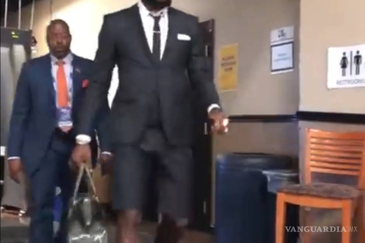 Así llegó LeBron James al primer juego de la Final de la NBA y causó sensación
