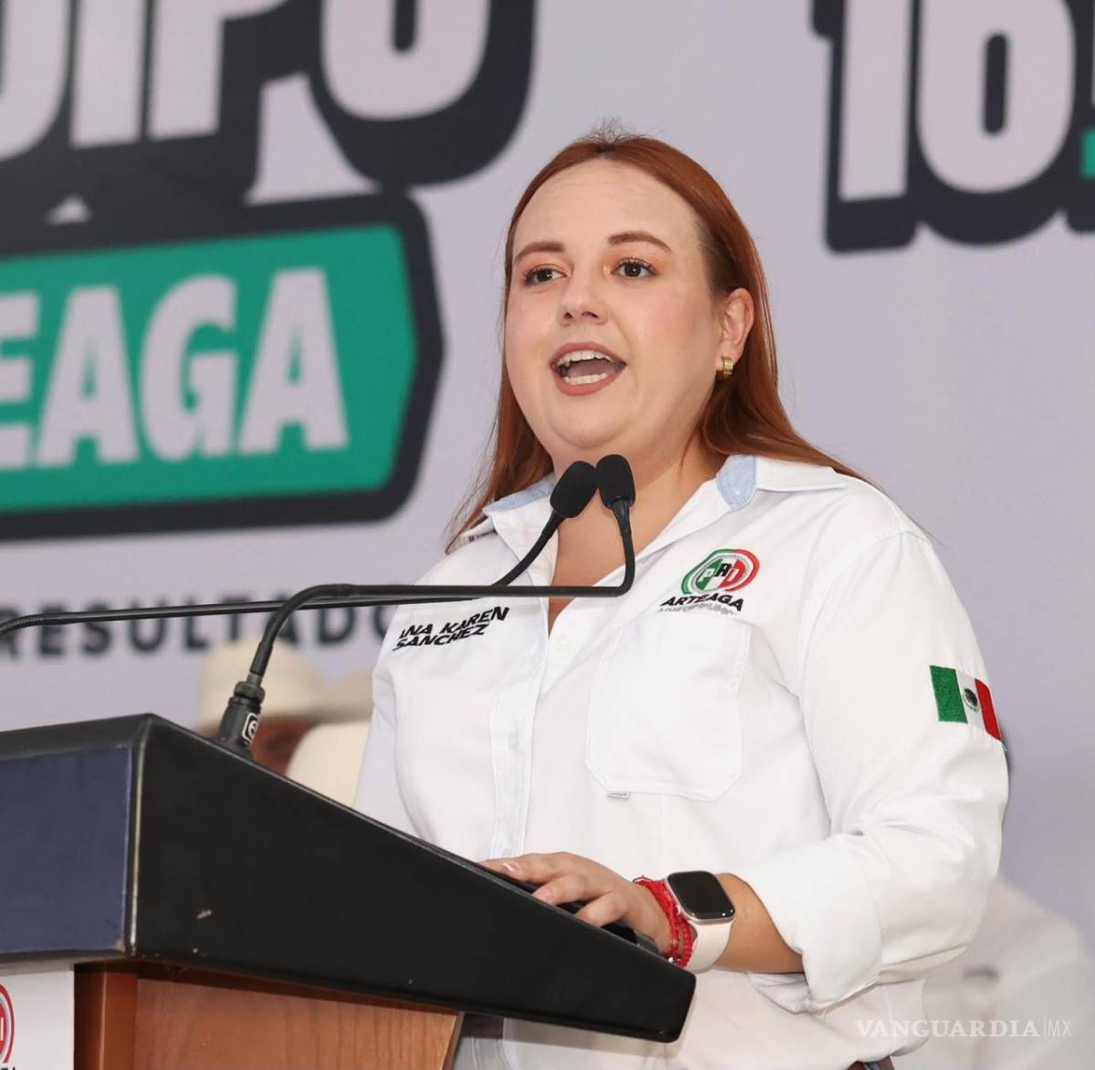 $!Ana Karen Sánchez Flores llamó a mantener la unidad y la cercanía con las familias del municipio.