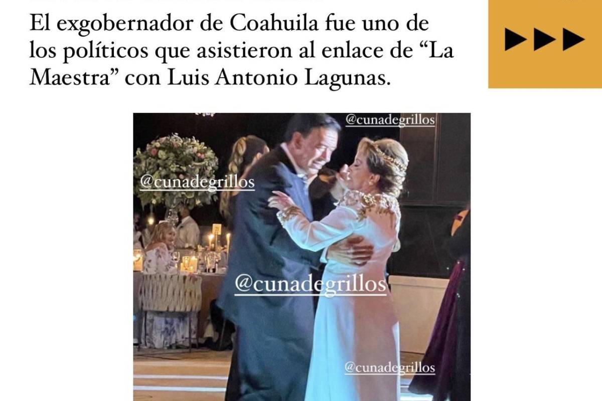 Humberto Moreira asiste a la boda de Elba Esther Gordillo