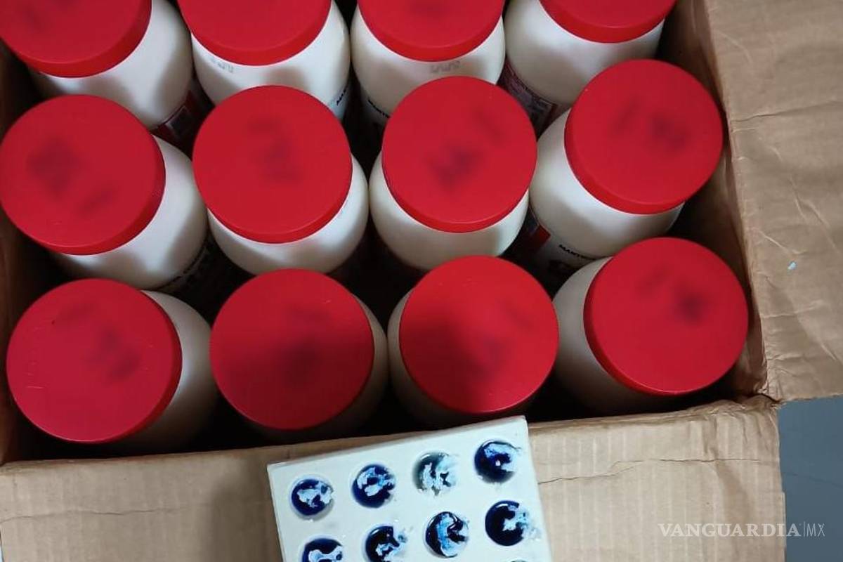 $!Los botes de manteca vegetal con droga fueron asegurados.