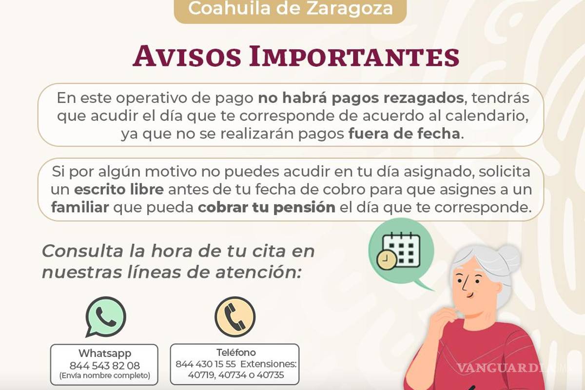 Saltillo: inicia pago de pensiones en SuperISSSTE