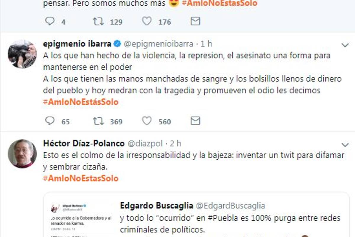 $!'Bots' desatan guerra contra AMLO por accidente de Martha Érika y Rafael Moreno