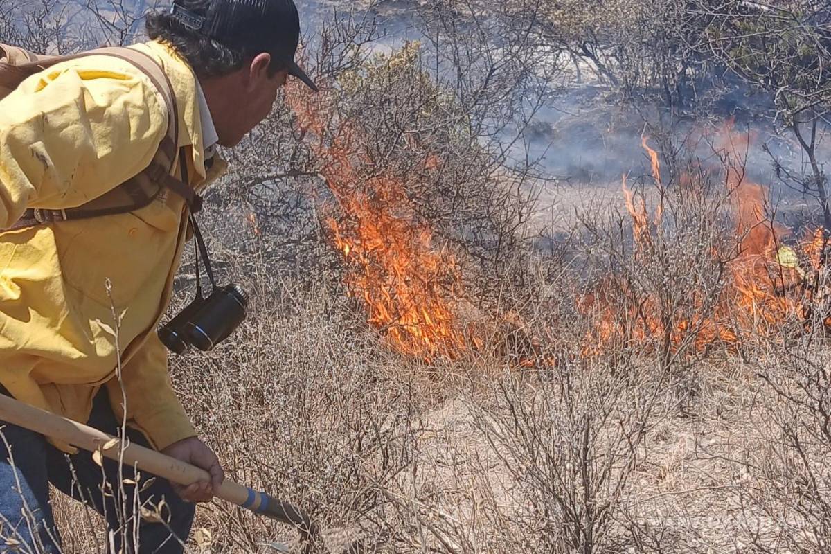 Brigadistas que combaten incendio en Rancho Experimental ‘Los Ángeles’ piden apoyo de la comunidad saltillense