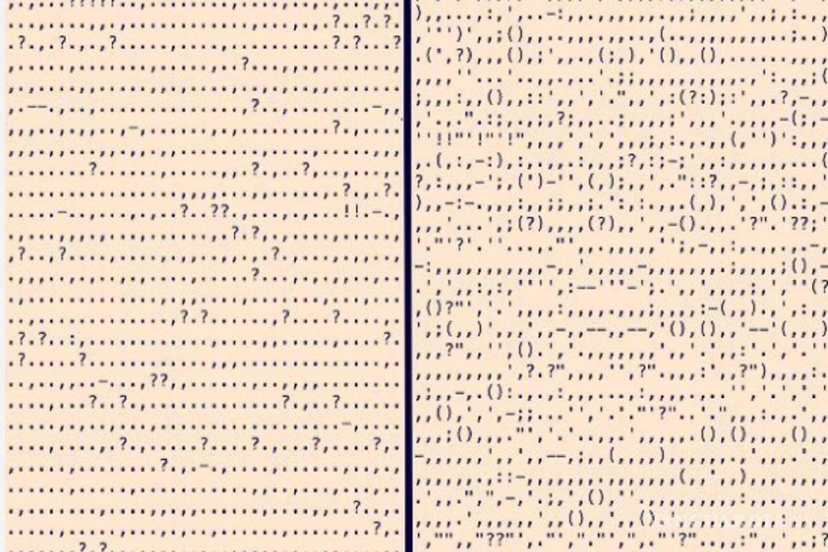 Si las obras maestras de la literatura fueran solo comas y puntos