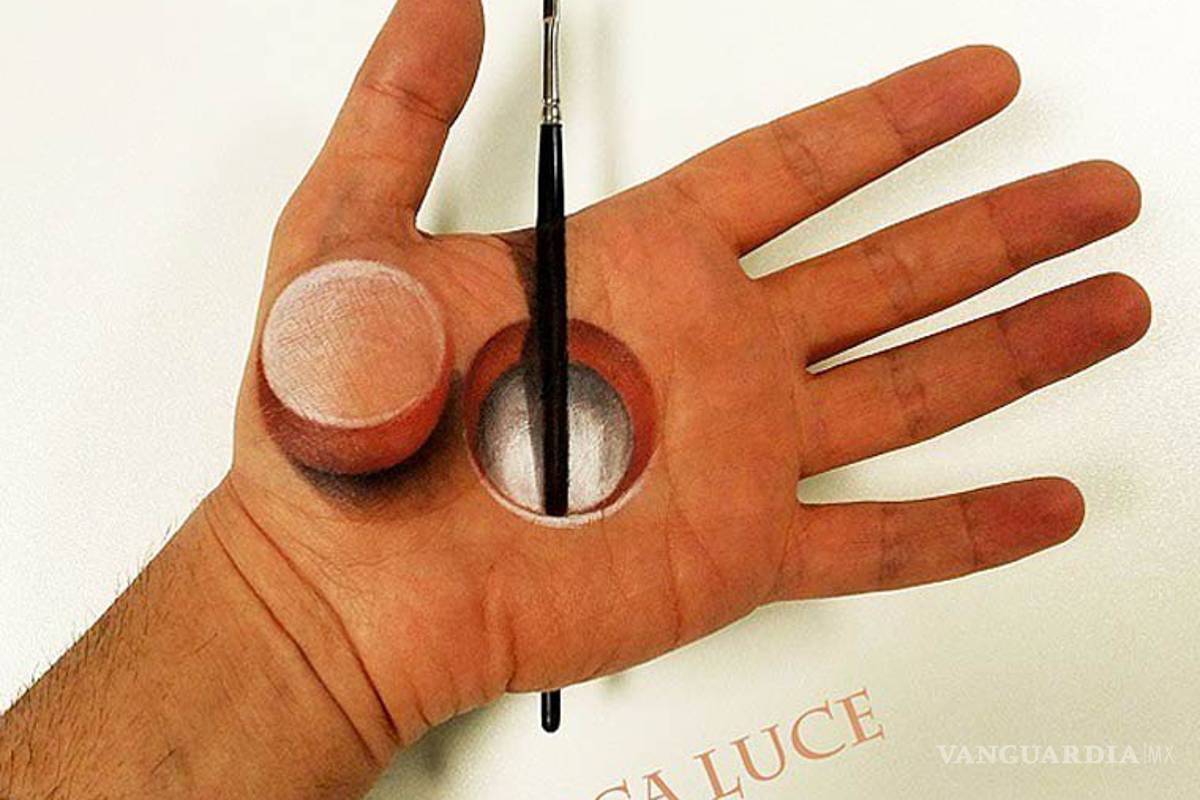 Crea sorprendentes dibujos sobre la palma de su mano