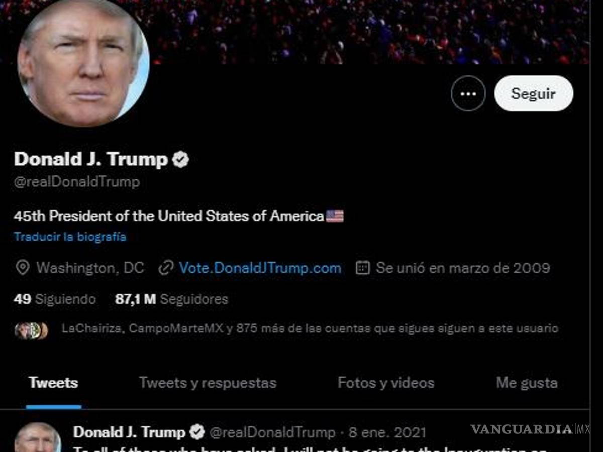 $!Donald Trump confirma que no volverá a Twitter: ‘tiene muchos problemas’, dijo