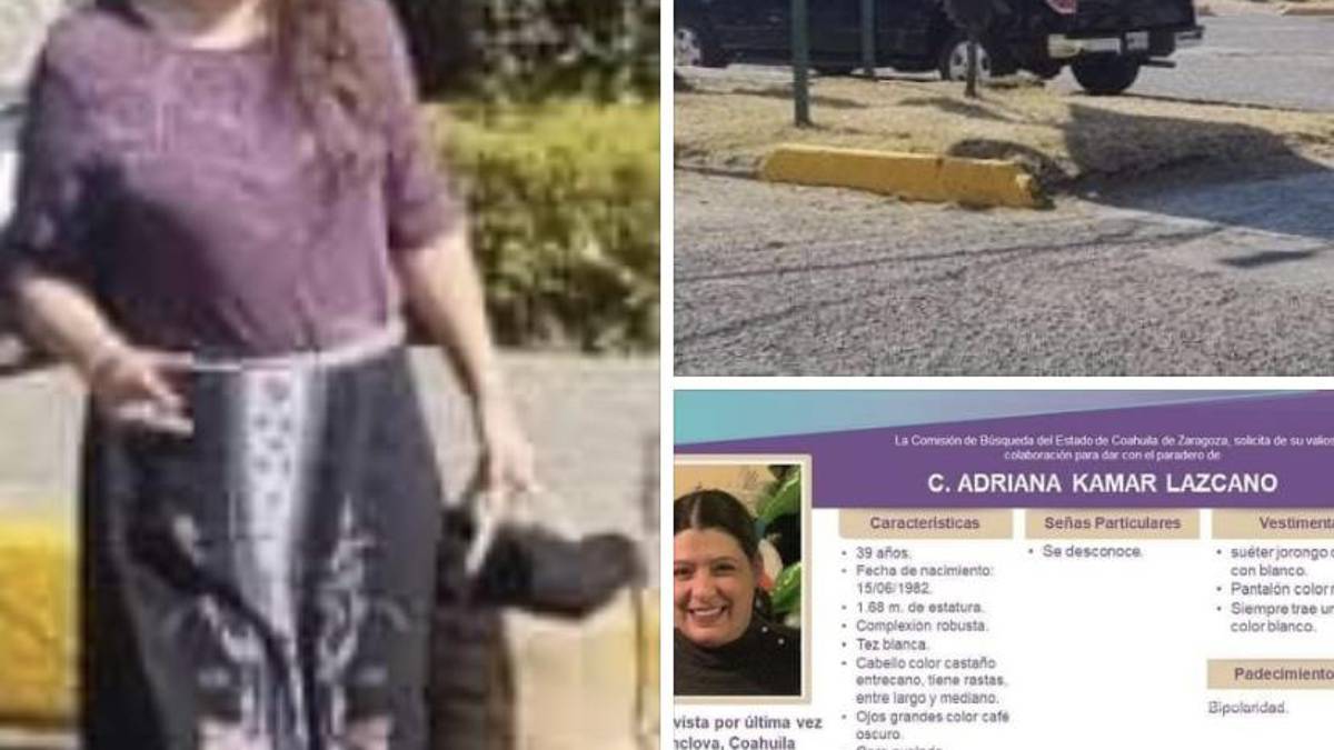 Buscan a Adriana Kamar, monclovense desaparecida, en Estado de México