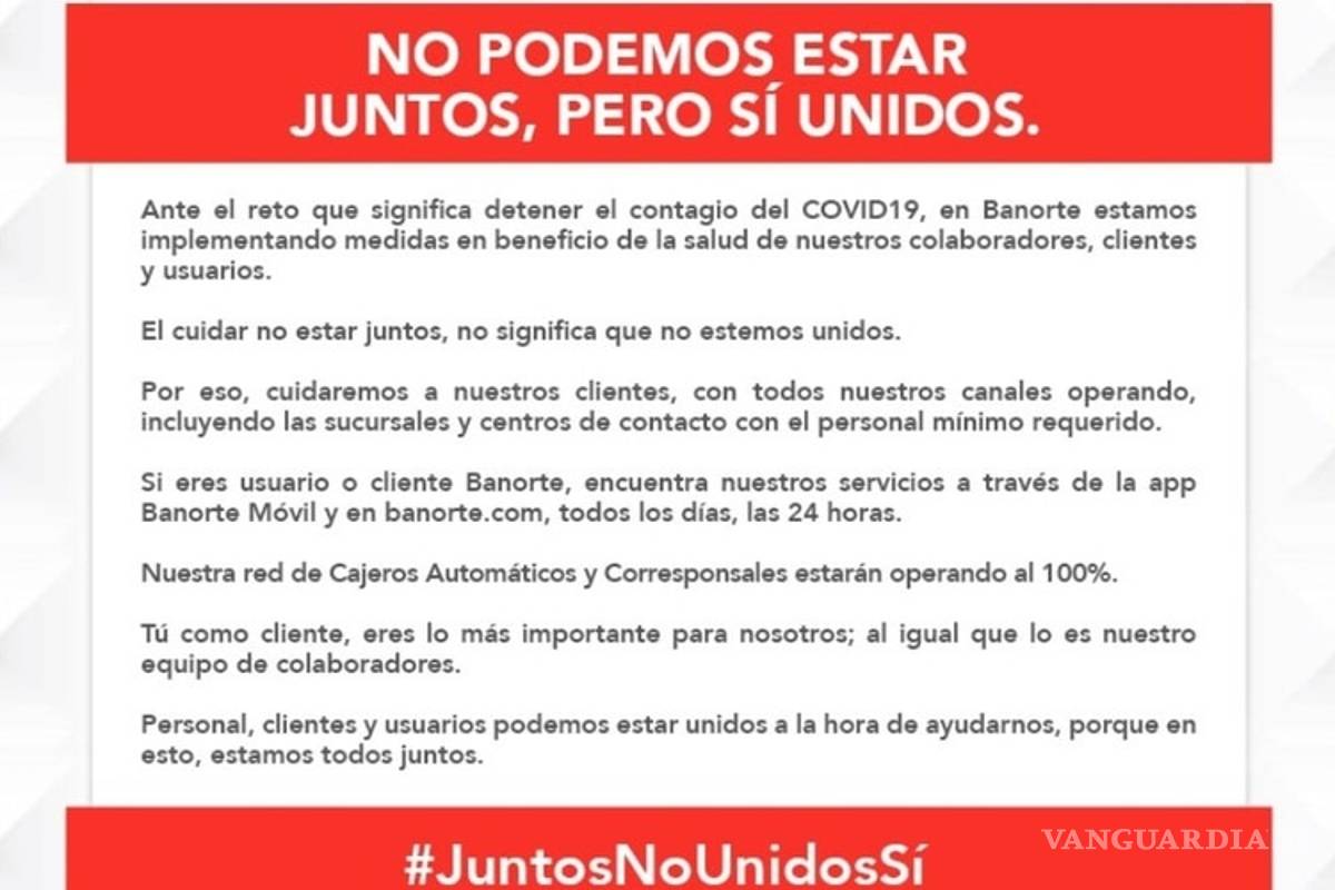 Cómo tramitar la prórroga de Banorte para tarjeta de crédito y débito en esta cuarentena por COVID-19