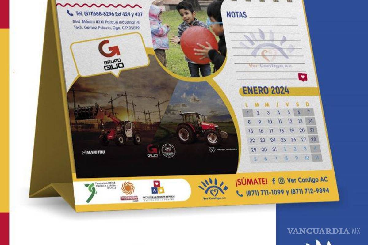 $!Ver Contigo lanza el Calendario Braille 2024, diseñado con la colaboración de la Universidad Iberoamericana de Torreón