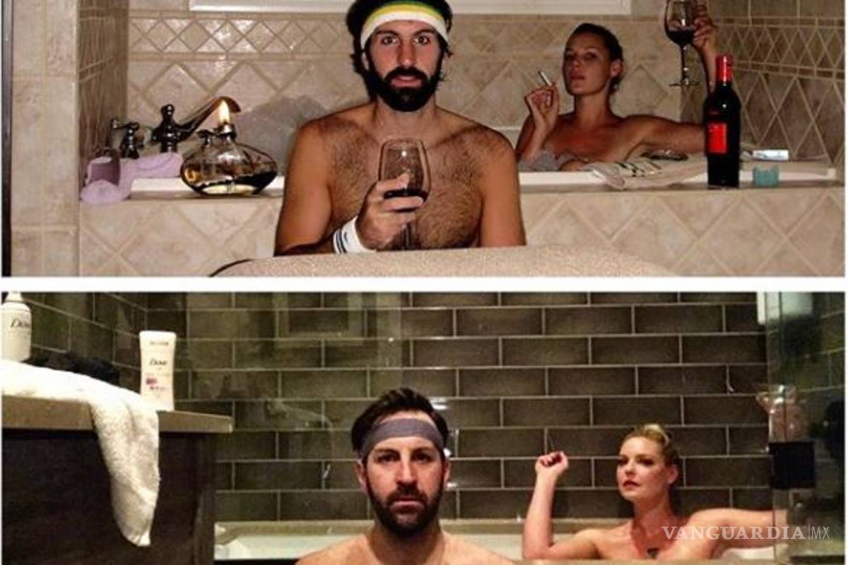 Katherine Heigl y su marido celebran desnudos sus 10 años de matrimonio