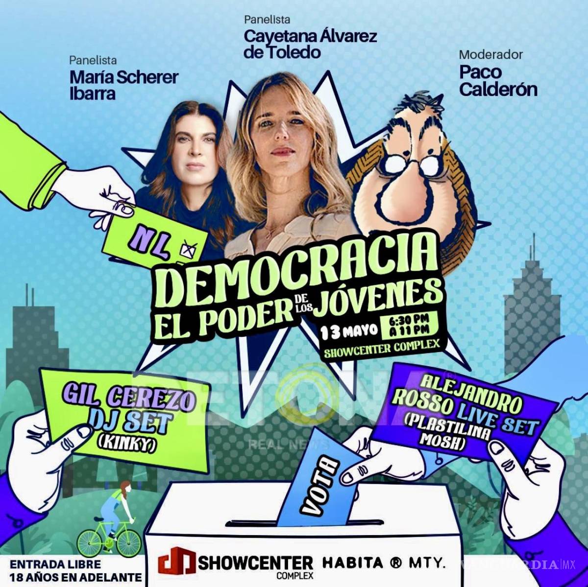 $!”Democracia: el poder de los jóvenes”.