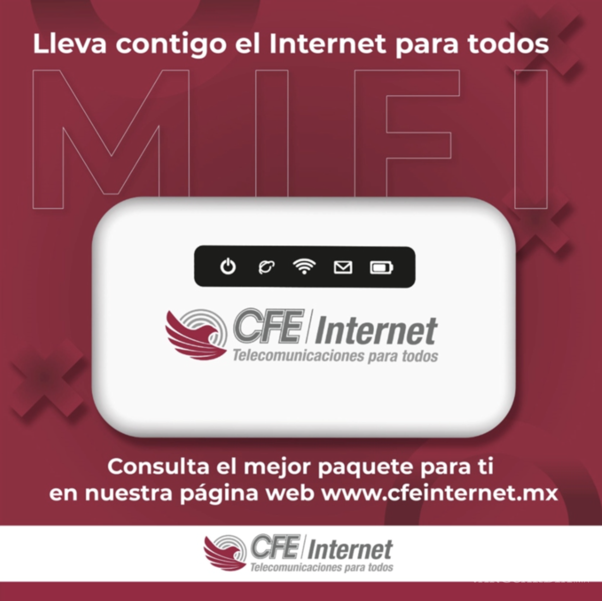 $!El CFE Internet Móvil es un servicio de banda ancha inalámbrica.