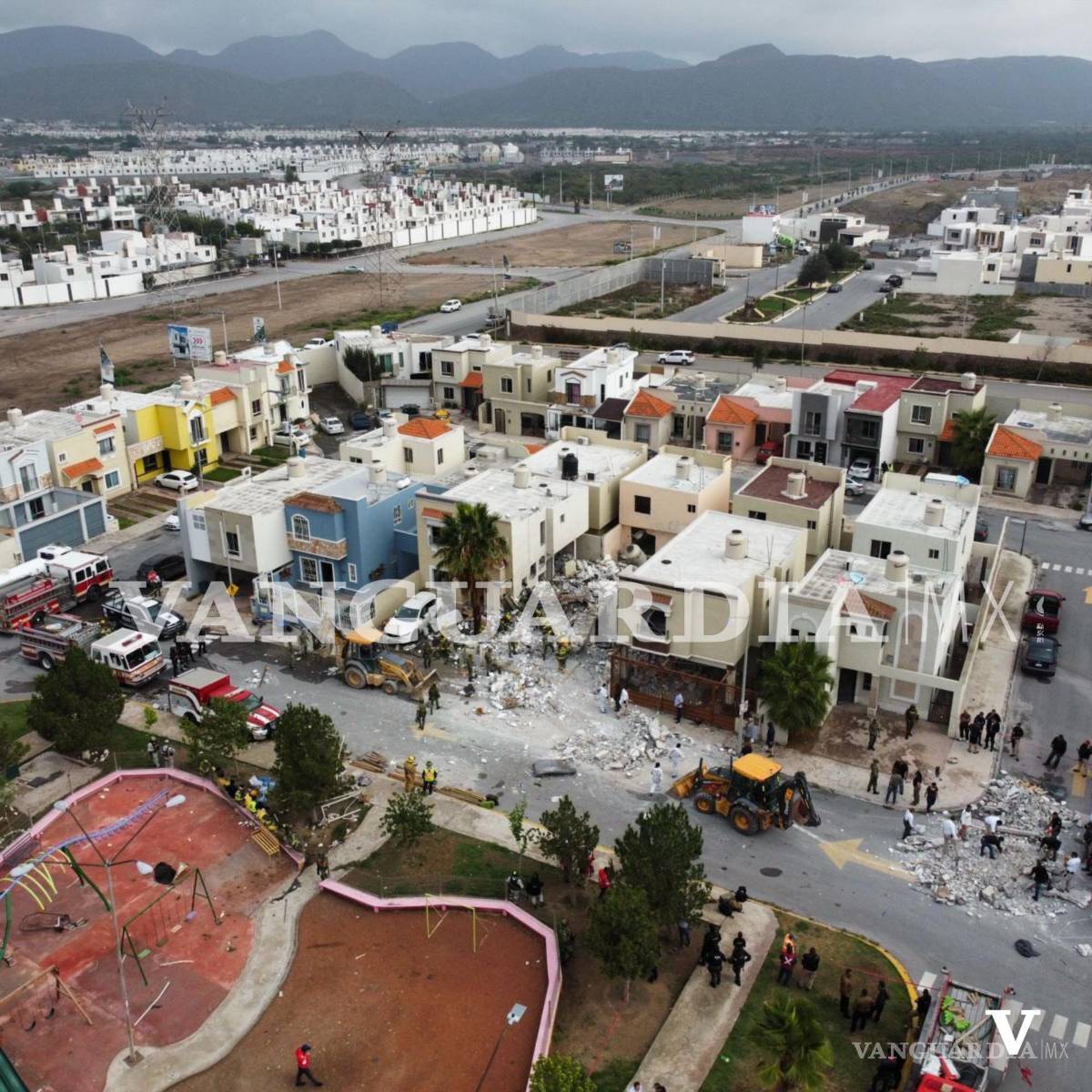 $!Vista actual tras el derrumbe de la vivienda.