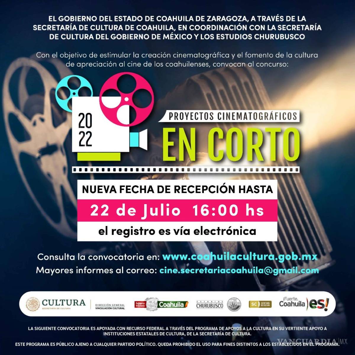 $!Secretaría de Cultura de Coahuila informa de la extensión del plazo para dos convocatorias