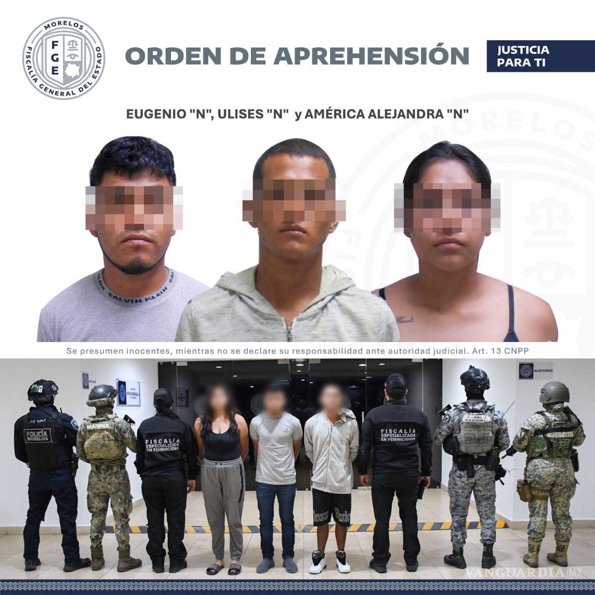 $!Detienen a tres presuntos implicados en ataque contra Sandra Fernández, aspirante de Morena en Yautepec