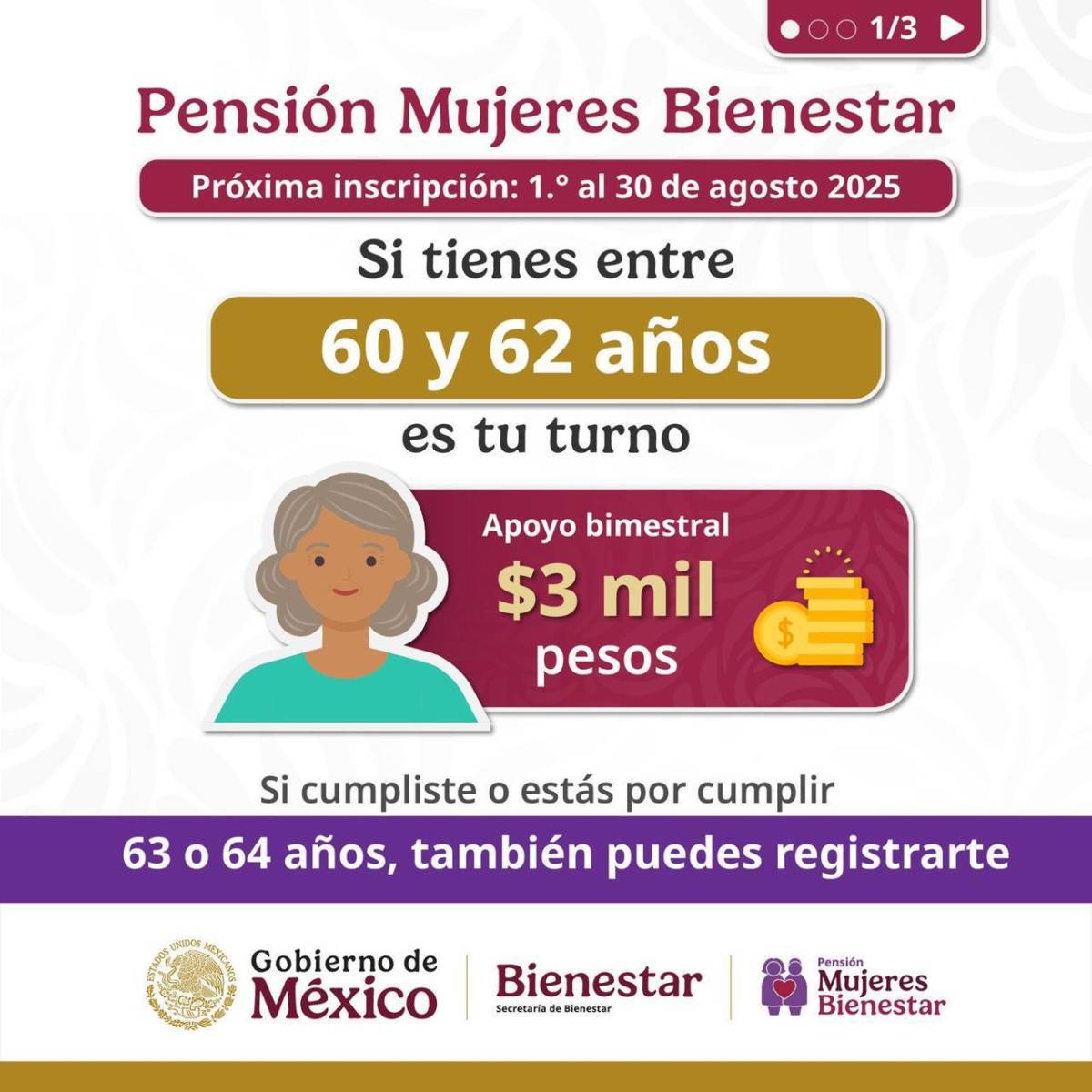 $!Pensión Mujeres Bienestar: documentos necesarios para registrarte y recibir 3 mil pesos