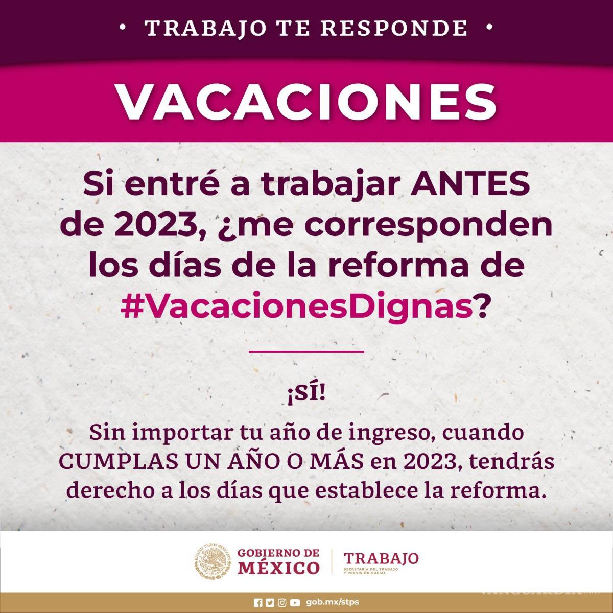 $!LFT: ¿A cuántos días de vacaciones tengo derecho en 2024? Esto te corresponden de acuerdo a tus años trabajados