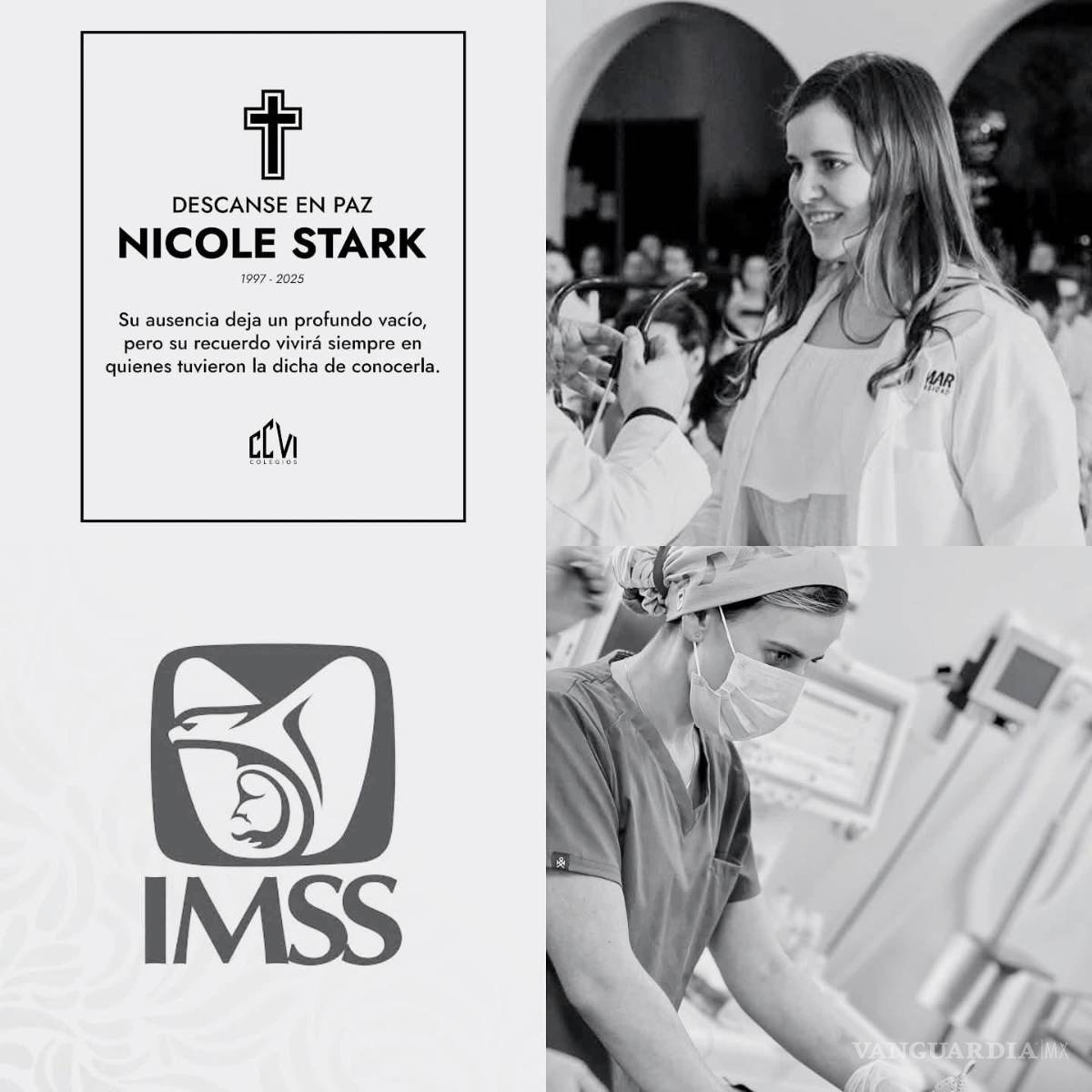 $!¿Qué se sabe sobre la muerte de la residente Nicole Stark Carrillo durante su guardia en la Clínica 46 del IMSS?