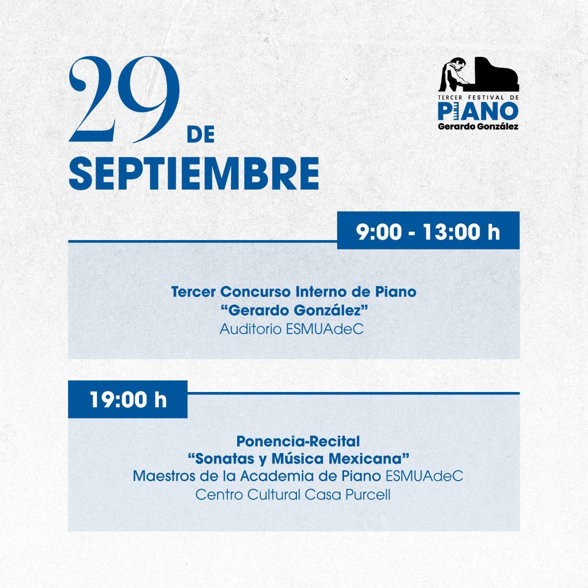 $!Saltillo: Celebrará la Escuela Superior de Música de la UAdeC, Festival de Piano ‘Gerardo González’
