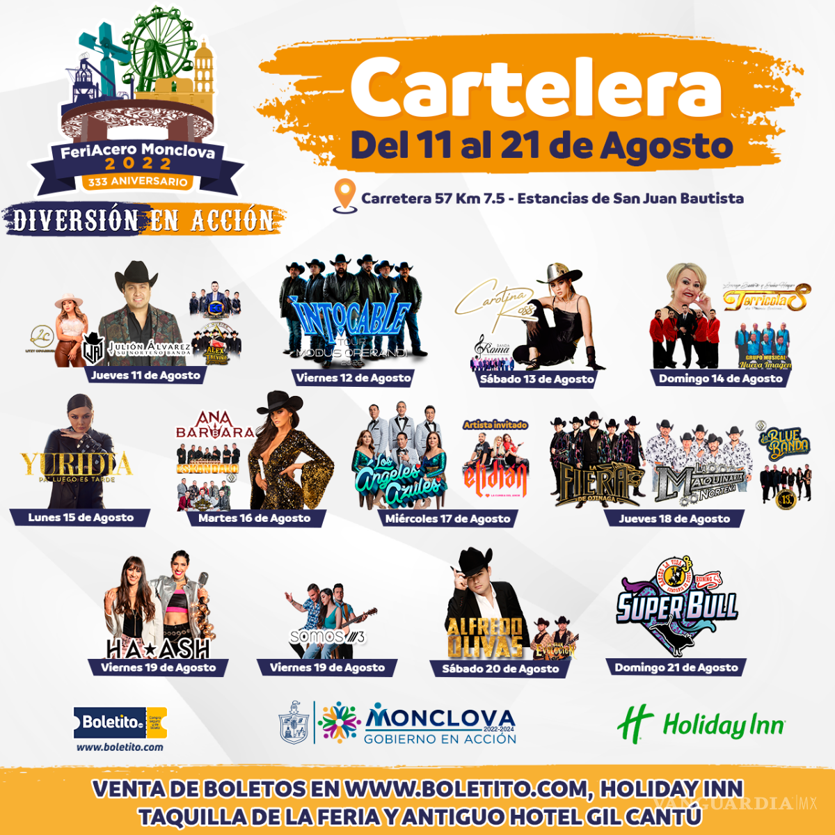 $!Julión Álvarez abrirá las presentaciones en la Feria Monclova.