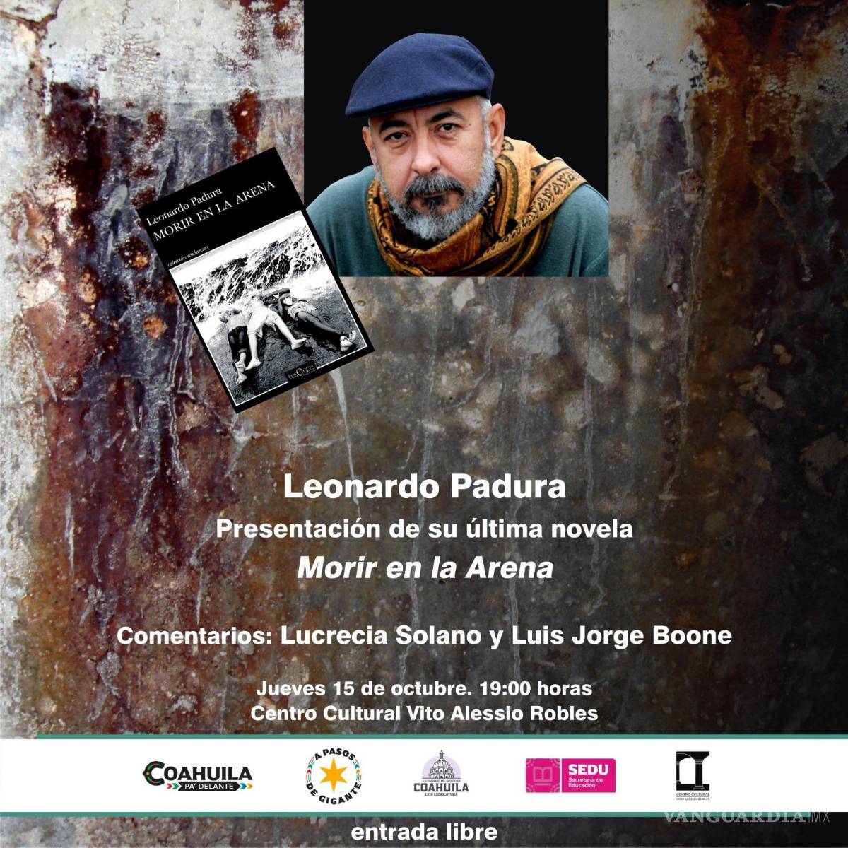 $!La presentación de la novela será este jueves a las 19:00 horas en el Centro Cultural Vito Alessio Robles, con entrada libre y cupo limitado.