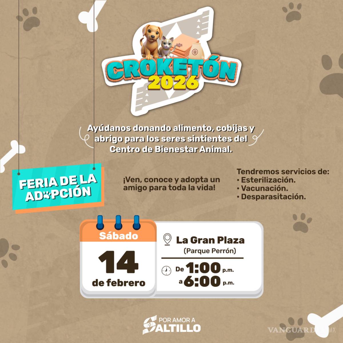 $!Invitan al Croquetón 2026 para apoyar a seres sintientes en Saltillo