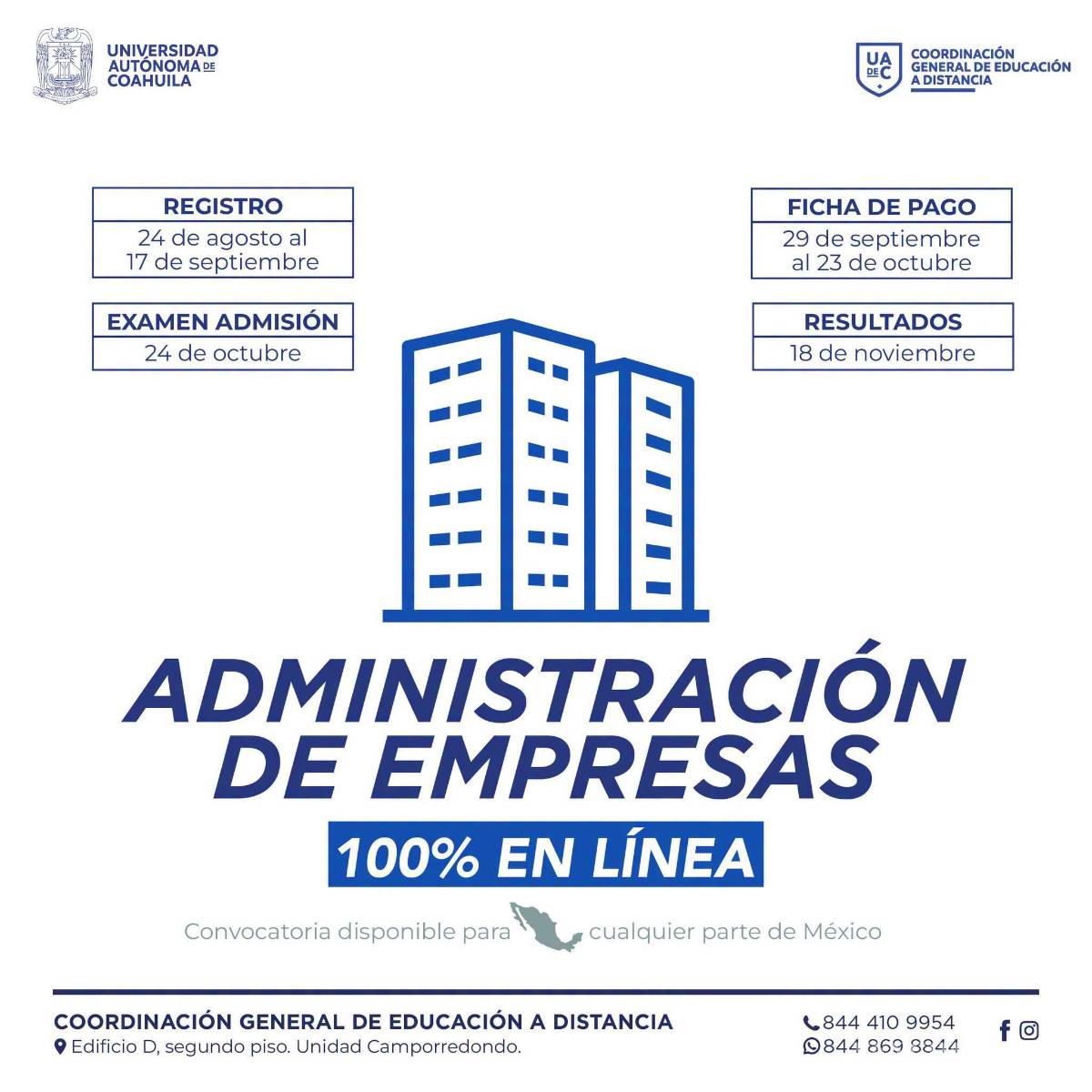$!UAdeC abre convocatoria para licenciaturas 100% en línea rumbo a 2027