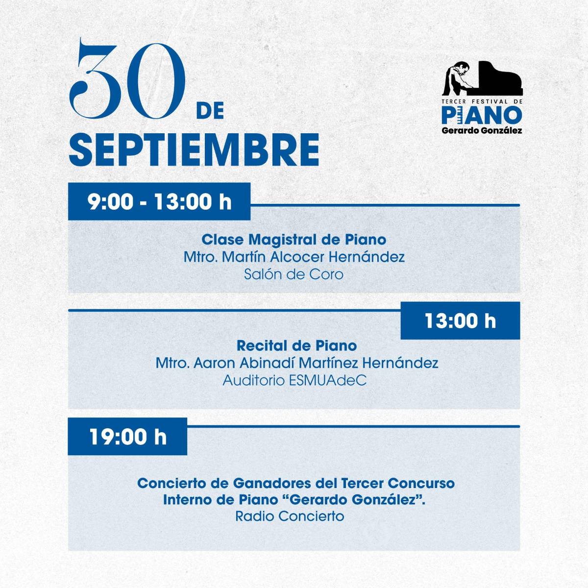 $!Saltillo: Celebrará la Escuela Superior de Música de la UAdeC, Festival de Piano ‘Gerardo González’