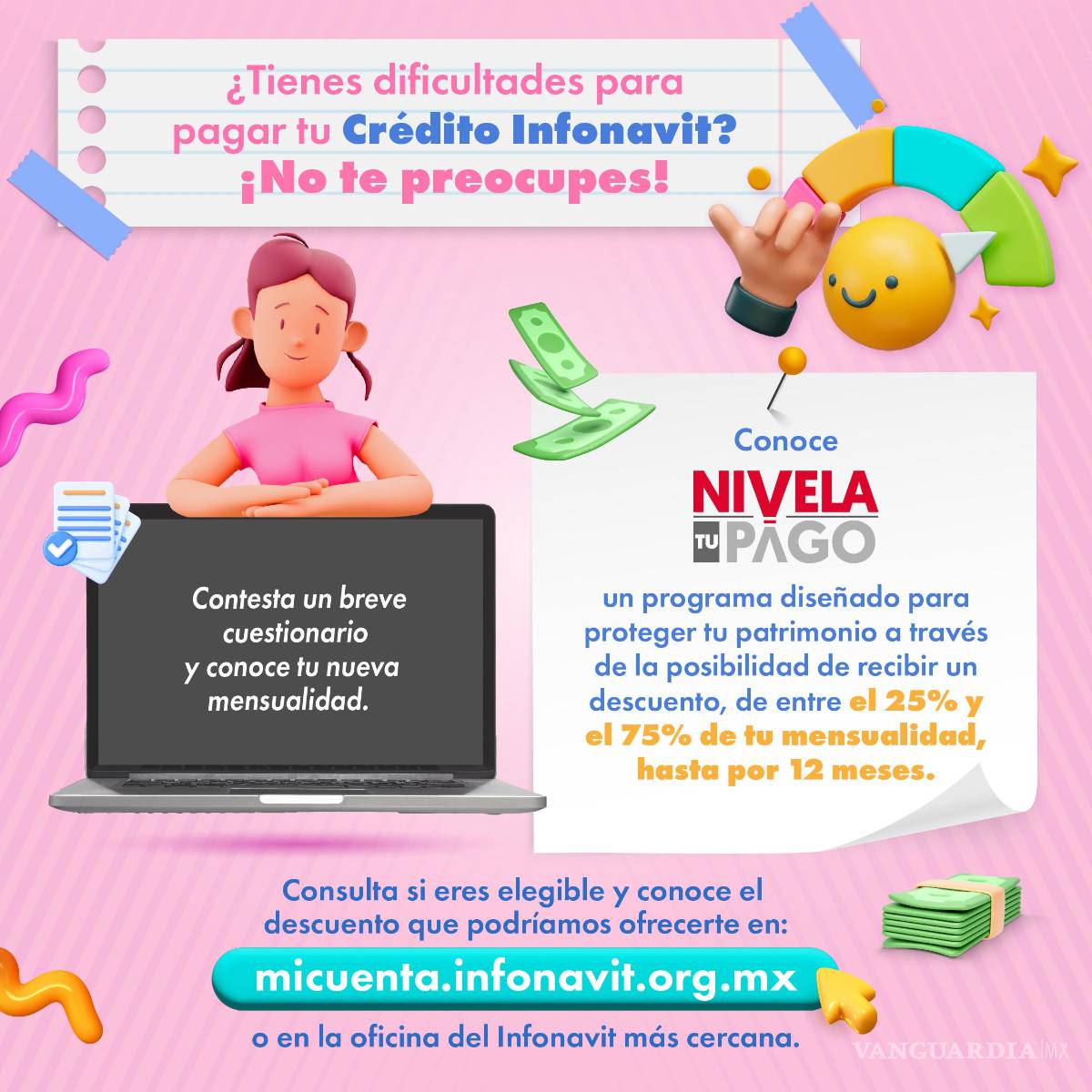 $!¿No puedes pagar la mensualidad del Infonavit? Así puedes reducir hasta 75% de tu pago