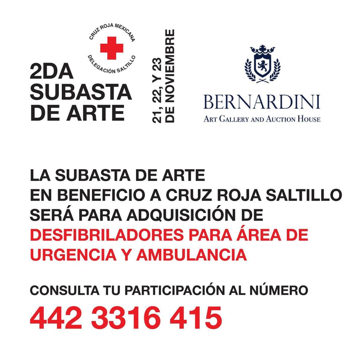 $!Invitan a subasta virtual de arte a beneficio de la Cruz Roja Saltillo