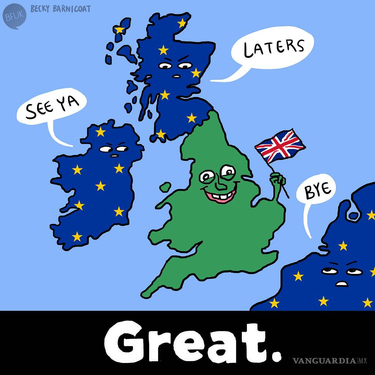 $!Se burlan de Brexit con memes