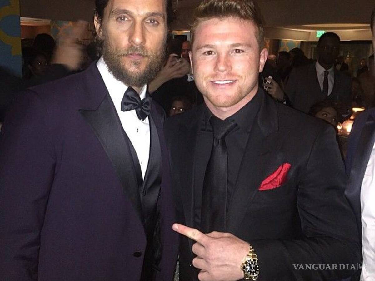 $!La sorprendente amistad entre el 'Canelo' Álvarez y Matthew McConaughey