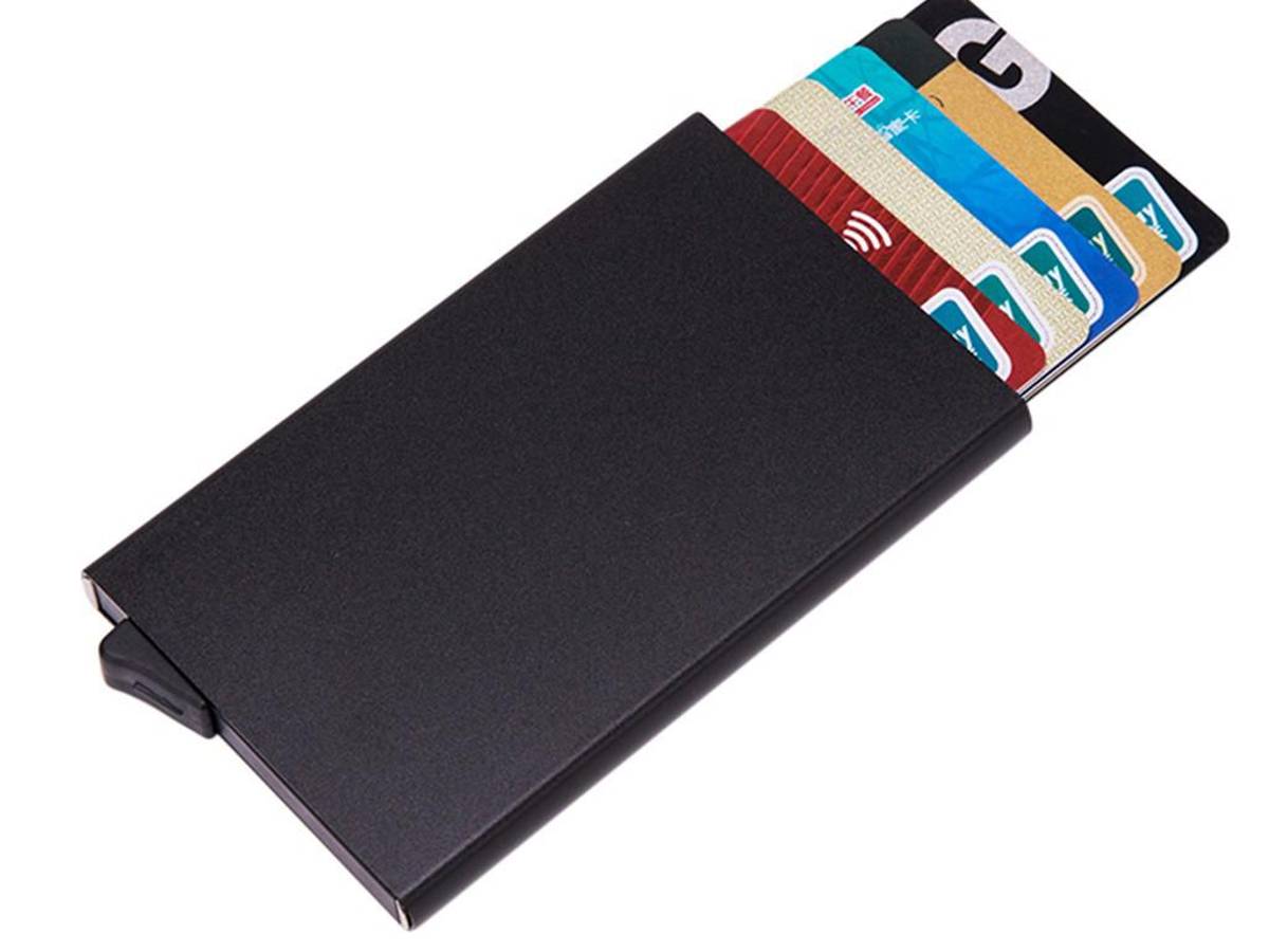 $!Porta-tarjetas antirrobo