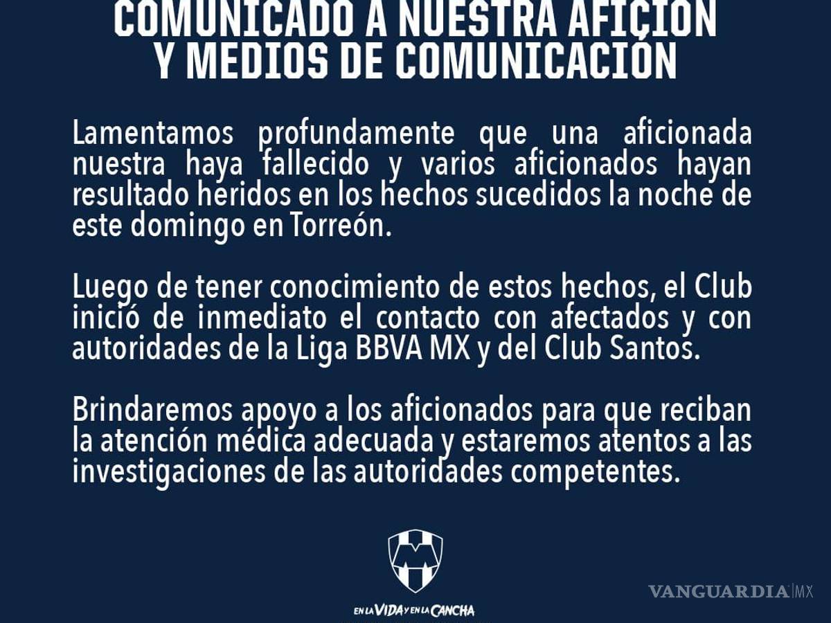 $!Lamenta Club fallecimiento de Marlene Gallegos, aficionada de Rayados, Monterrey.