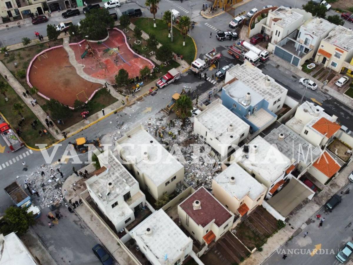 $!Vista aérea de la zona principalmente afectada por el derrumbe.