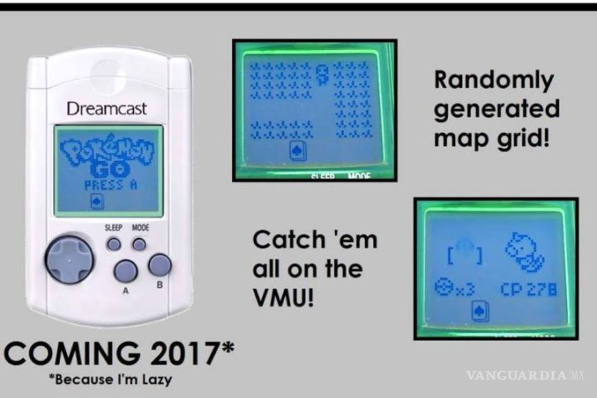 Pokémon Go en versión Dreamcast