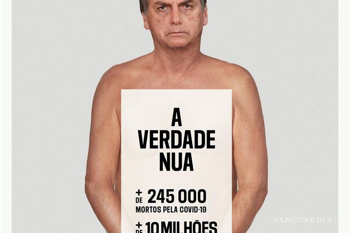 Con fotomontaje de Jair Bolsonaro desnudo, RSF resalta papel de la prensa en Brasil