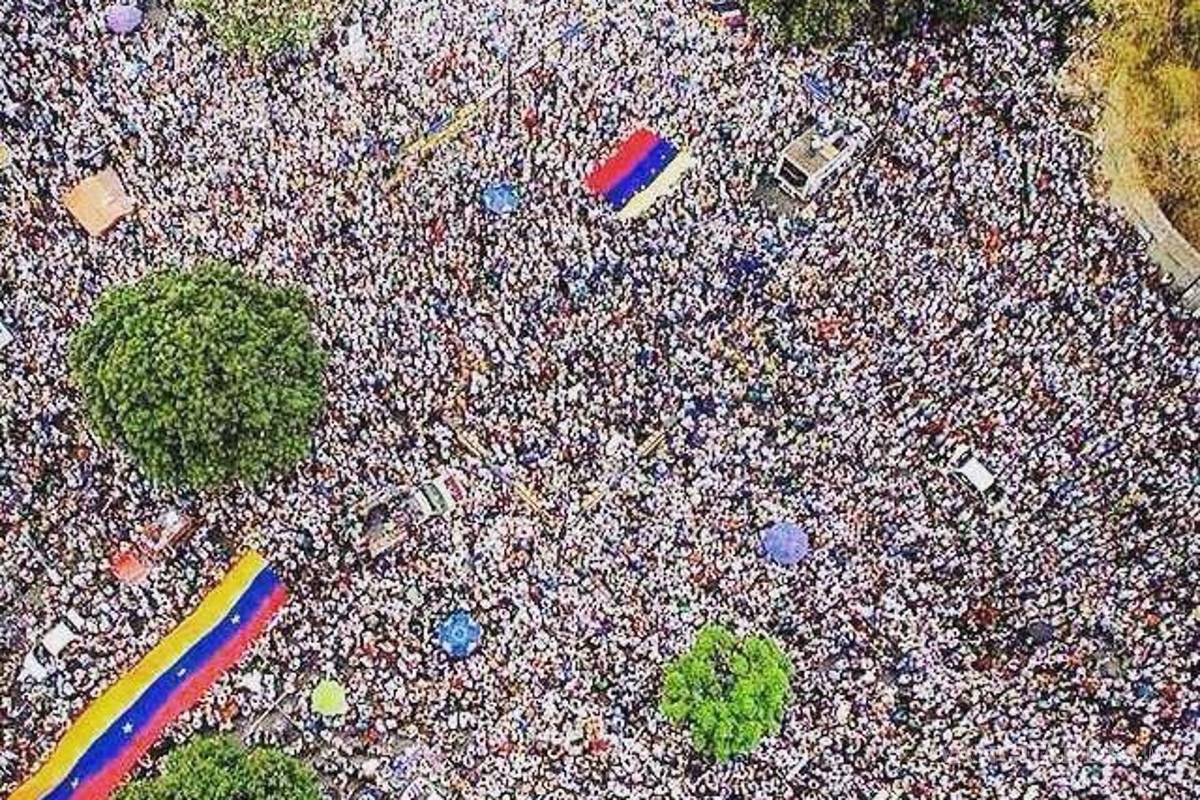 $!Fotos de la impresionante marcha en Caracas contra Maduro