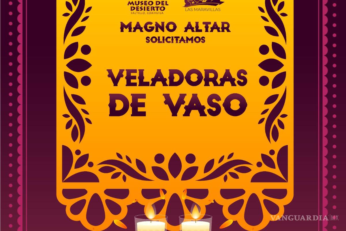 Buscan donativos de veladoras y cempasúchil para el altar más grande de Saltillo