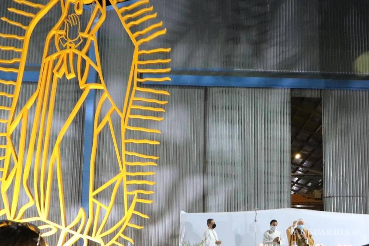 Realiza Arzobispo misa ante la Virgen del lecho del río Santa Catarina