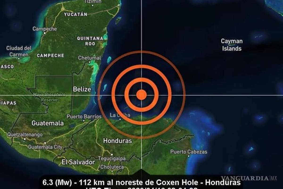 Sismo de magnitud 6.3 grados ocurrido en Honduras sorprende a habitantes de Chetumal