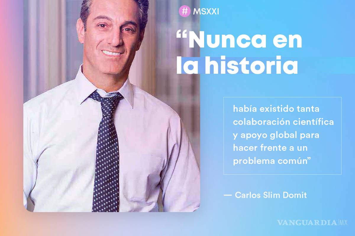 ‘Tendrá México vacuna antes de lo previsto’, aseguró Carlos Slim Domit