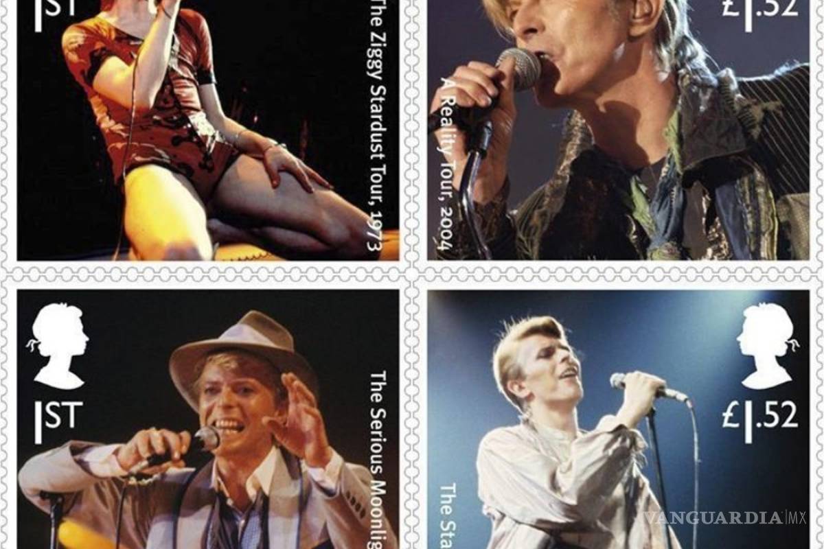 Servicio de correos británico emite timbres para honrar a David Bowie