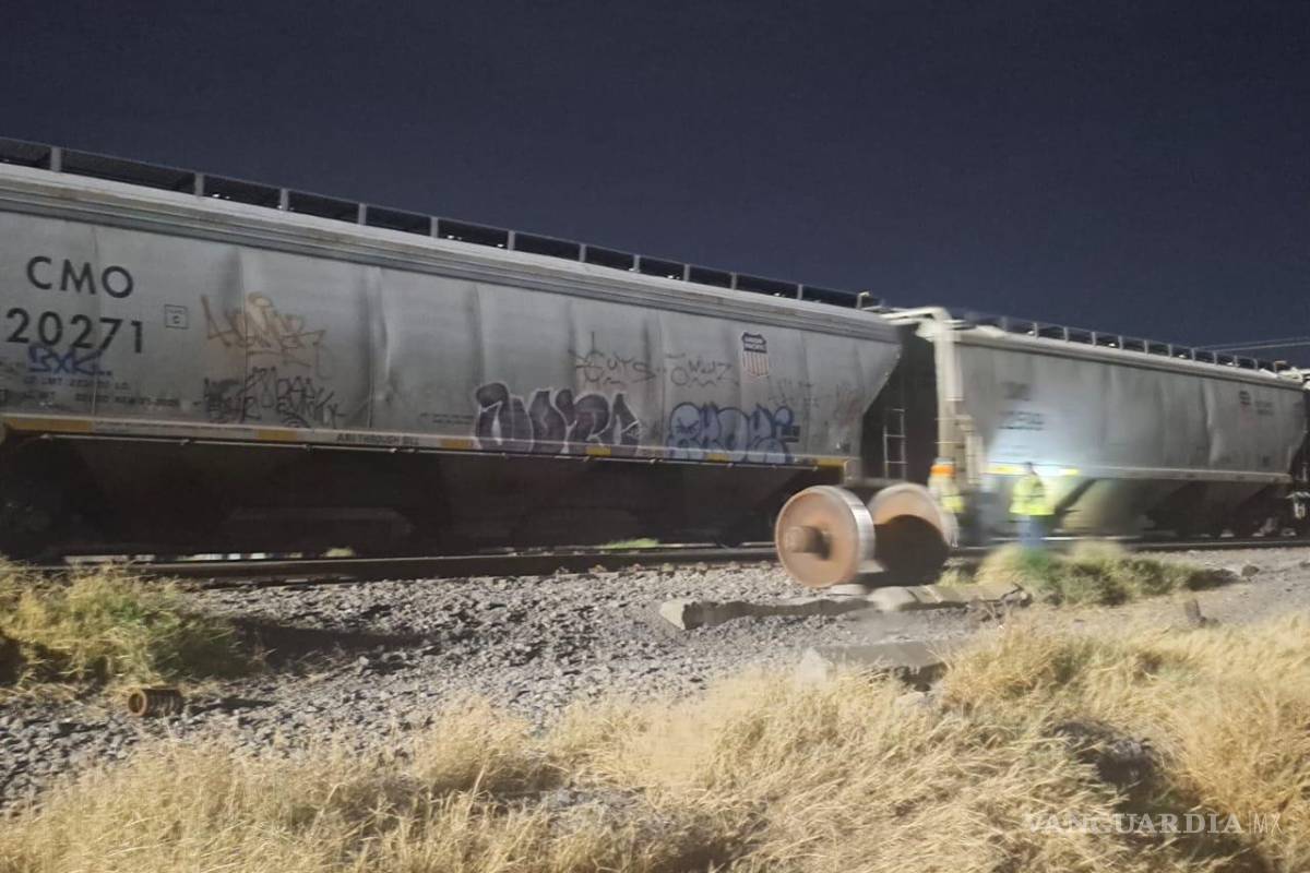 Vagones de Ferromex se descarrilan en Frontera, Coahuila; reparaciones tardan más de nueve horas