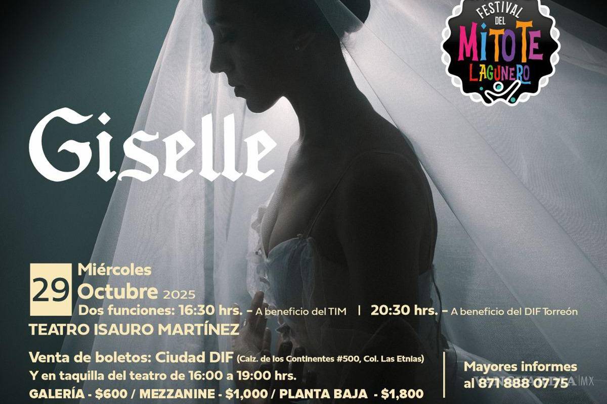 $!“Giselle” combina técnica, poesía y dramatismo en una historia de amor y perdón.
