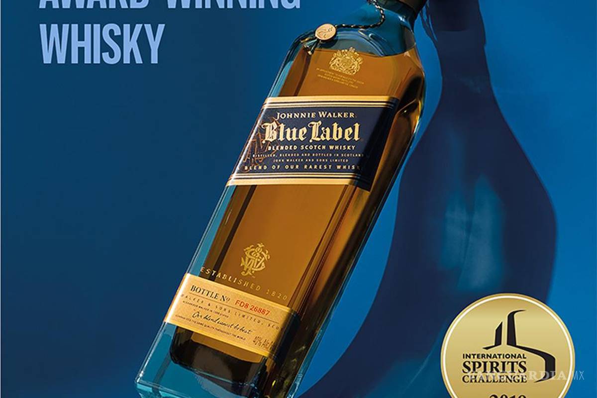 $!El producto estrella de la marca, Johnnie Walker etiqueta azul, este whisky es el más costoso de la marca y uno de los más populares en la actualidad.
