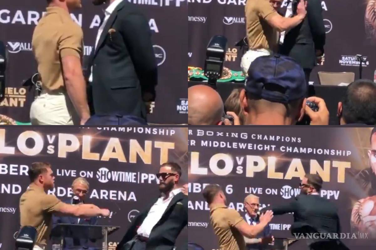 Del careo pasan a los golpes ‘El Canelo’ y Plant