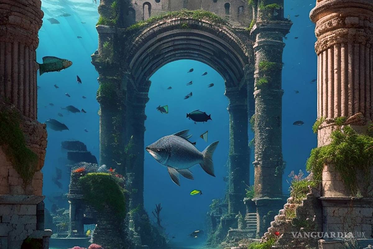 $!Imagen representativa de la Atlántida sumergida.