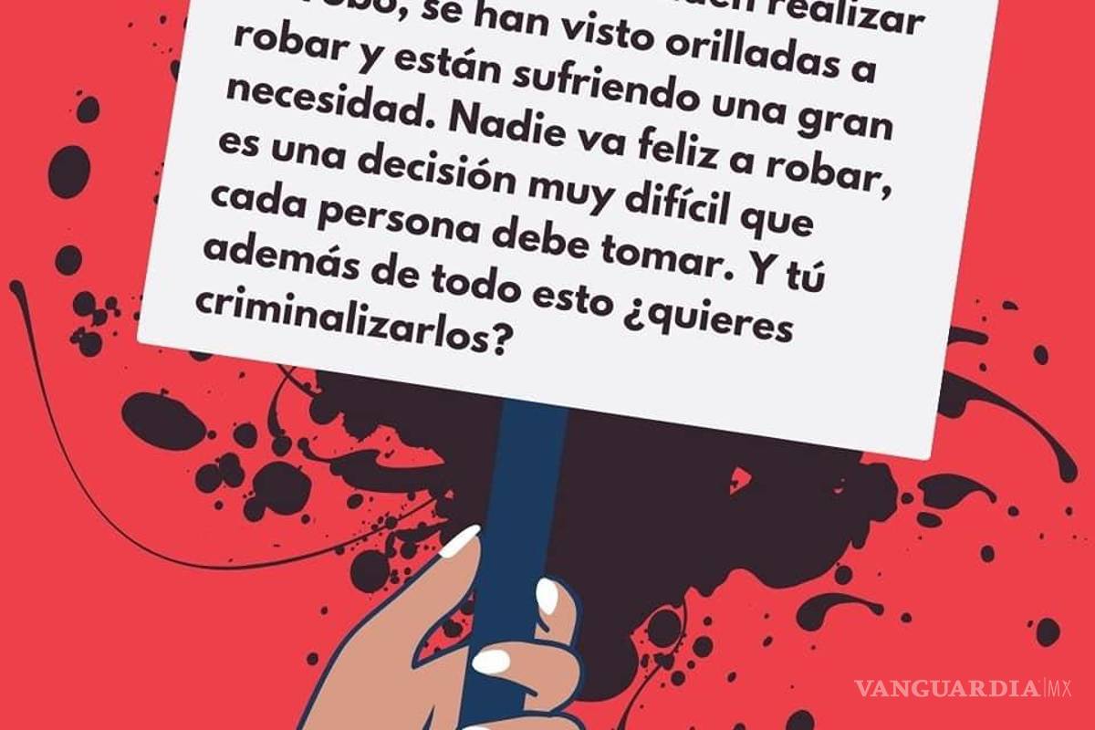 $!‘Ya que estamos legalizando delitos’; página de Facebook difunde ilustración ‘a favor del robo’